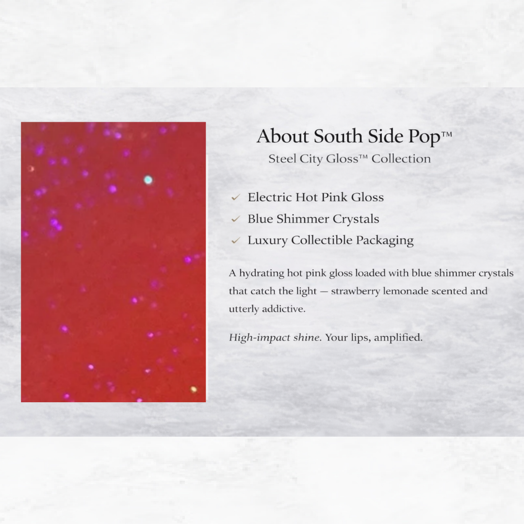 South Side Pop™— Steel City Gloss™ Collection - 5ml Heart Tube