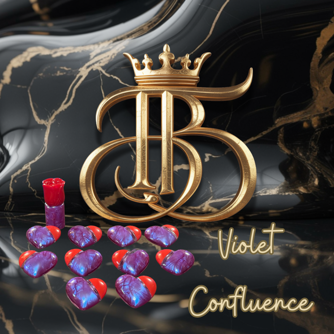 Violet Confluence™— Steel City Gloss™ Collection - 5ml Heart Tube & 10ml Rose Deluxe Tube