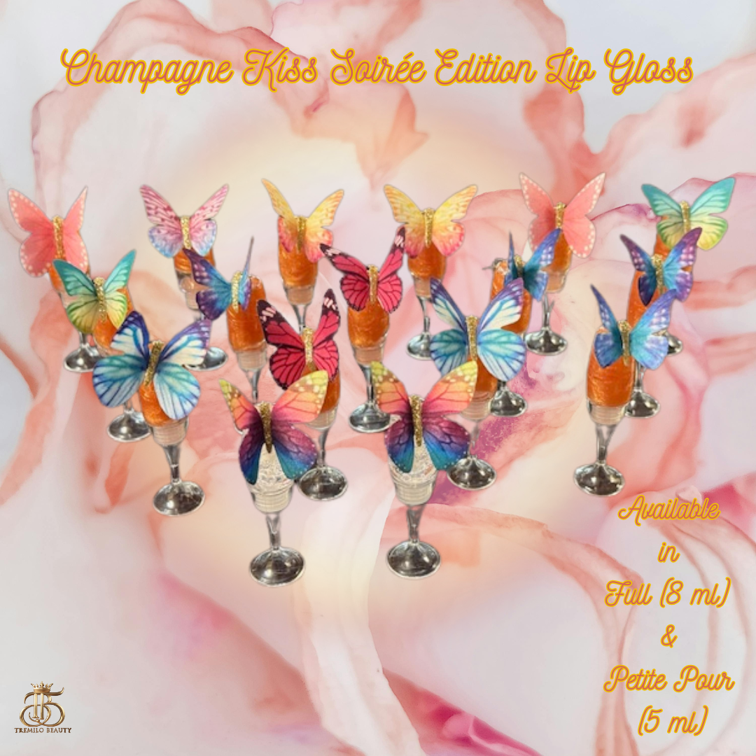 ✨ Champagne Kiss Gloss™ – New Year Edition - pH Color-Changing Lip Gloss