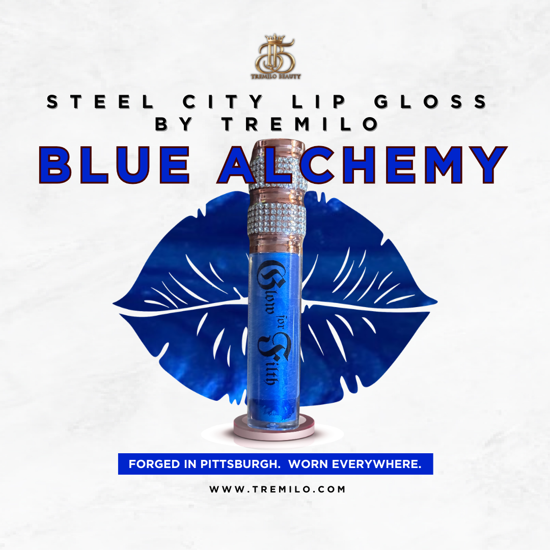 Iridescent Blue Lip Gloss – High Shine Non-Sticky Gloss | Blue Alchemy
