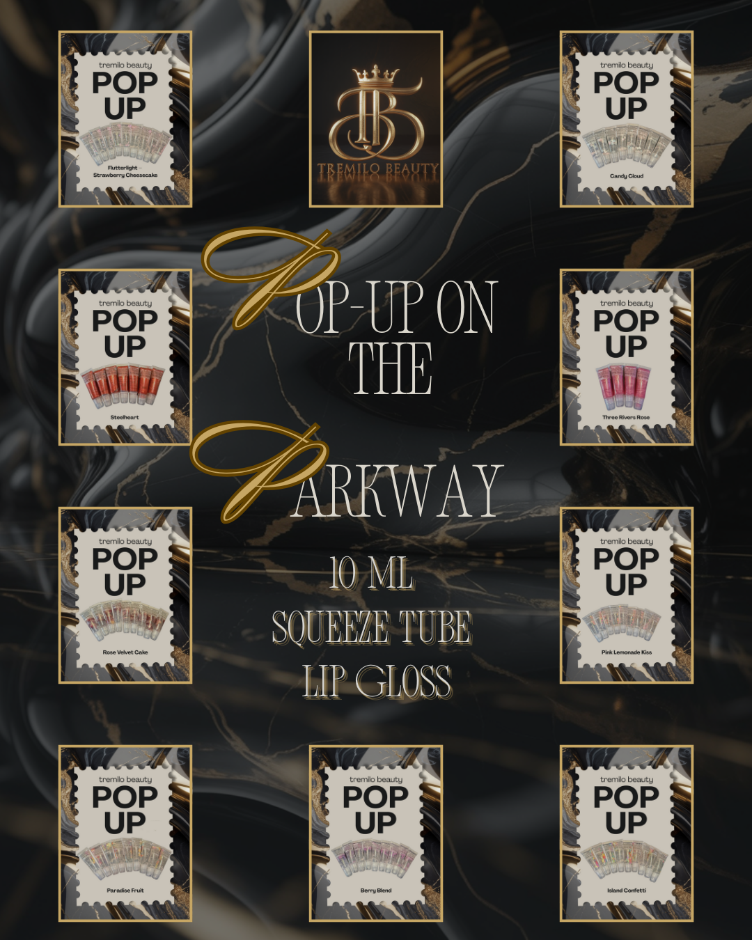 Pop-Up on the Parkway: 10 ml Squeeze Tube Lip Gloss