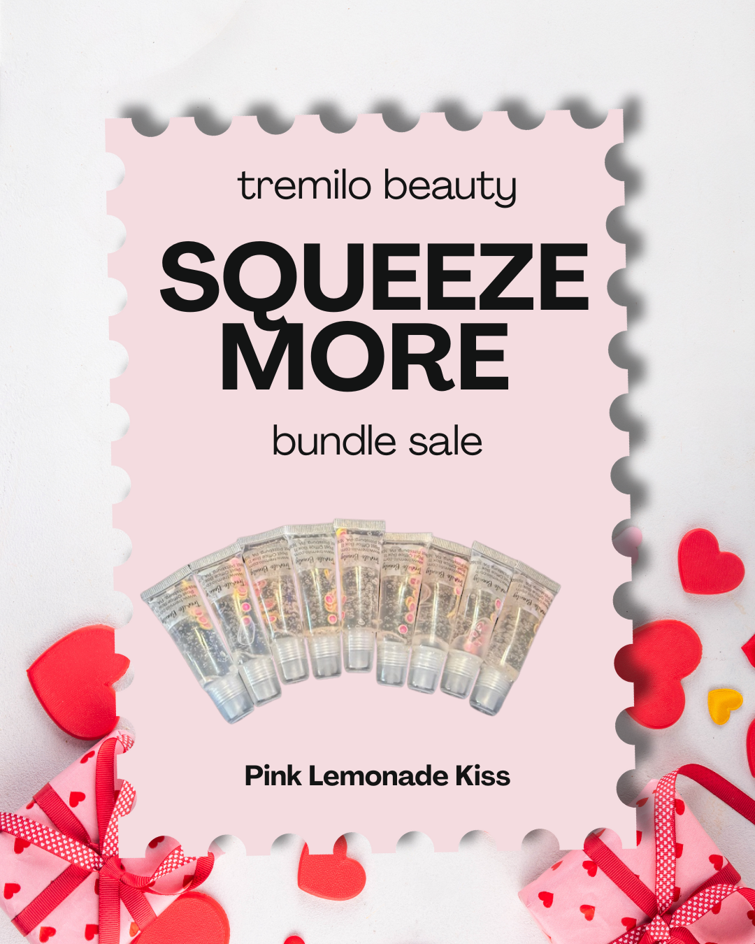 10 ml Squeeze Tube Lip Gloss – Limited "Squeeze More" Share & Save Bundle