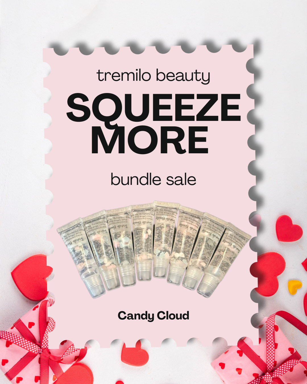 10 ml Squeeze Tube Lip Gloss – Limited "Squeeze More" Share & Save Bundle