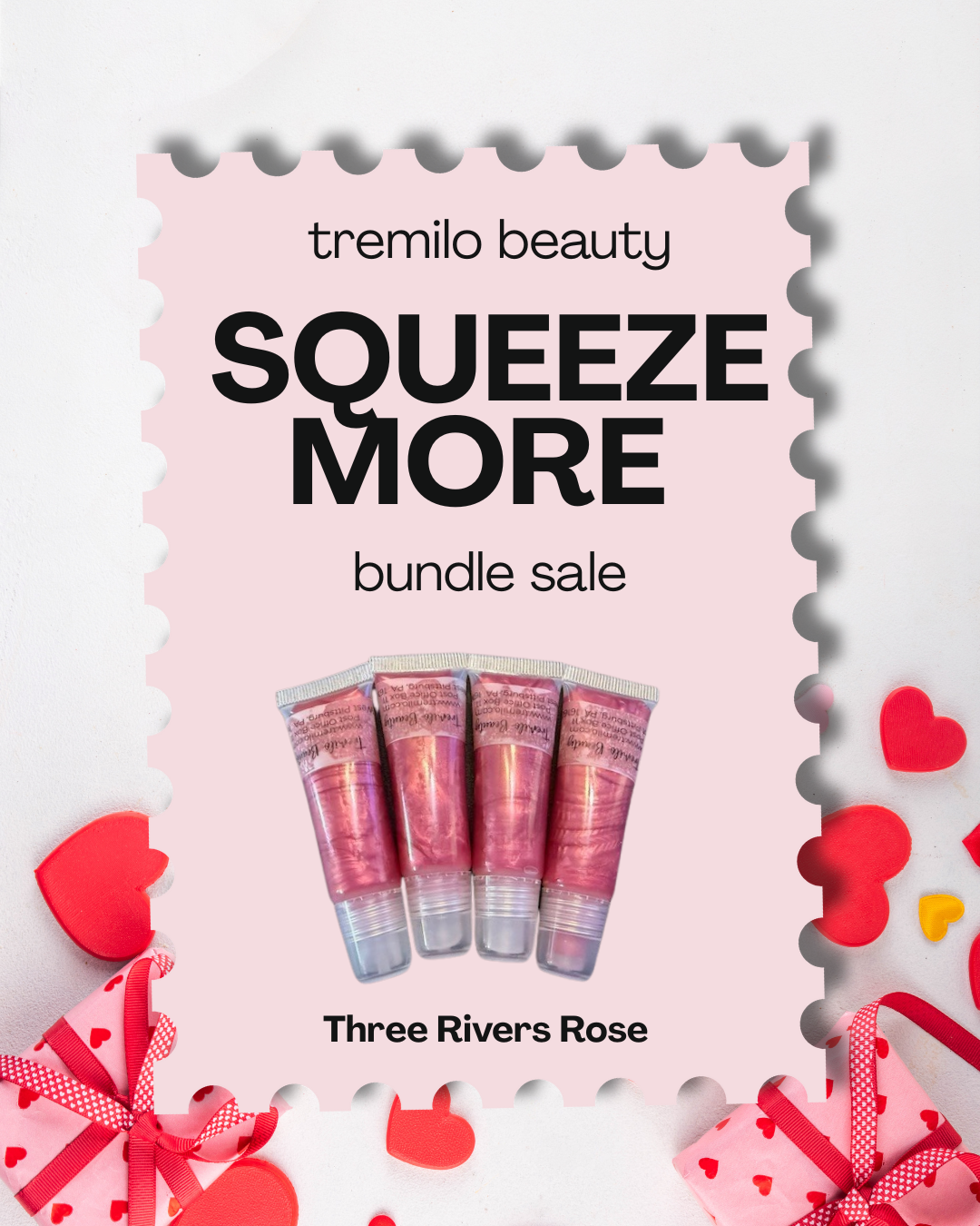 10 ml Squeeze Tube Lip Gloss – Limited "Squeeze More" Share & Save Bundle
