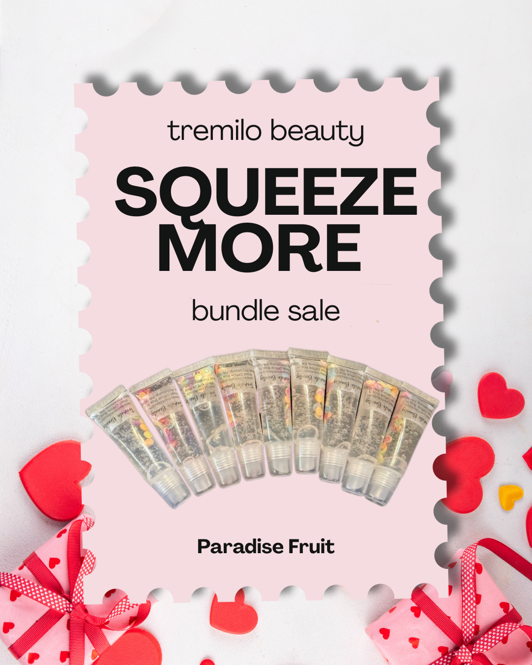 10 ml Squeeze Tube Lip Gloss – Limited "Squeeze More" Share & Save Bundle