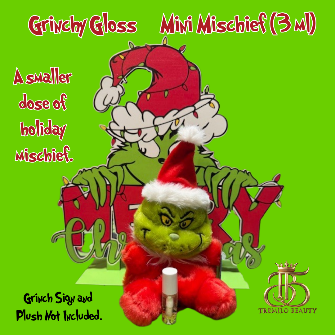 Mini Mischief Grinch Lip Gloss – Holiday Edition – Tremilo Beauty