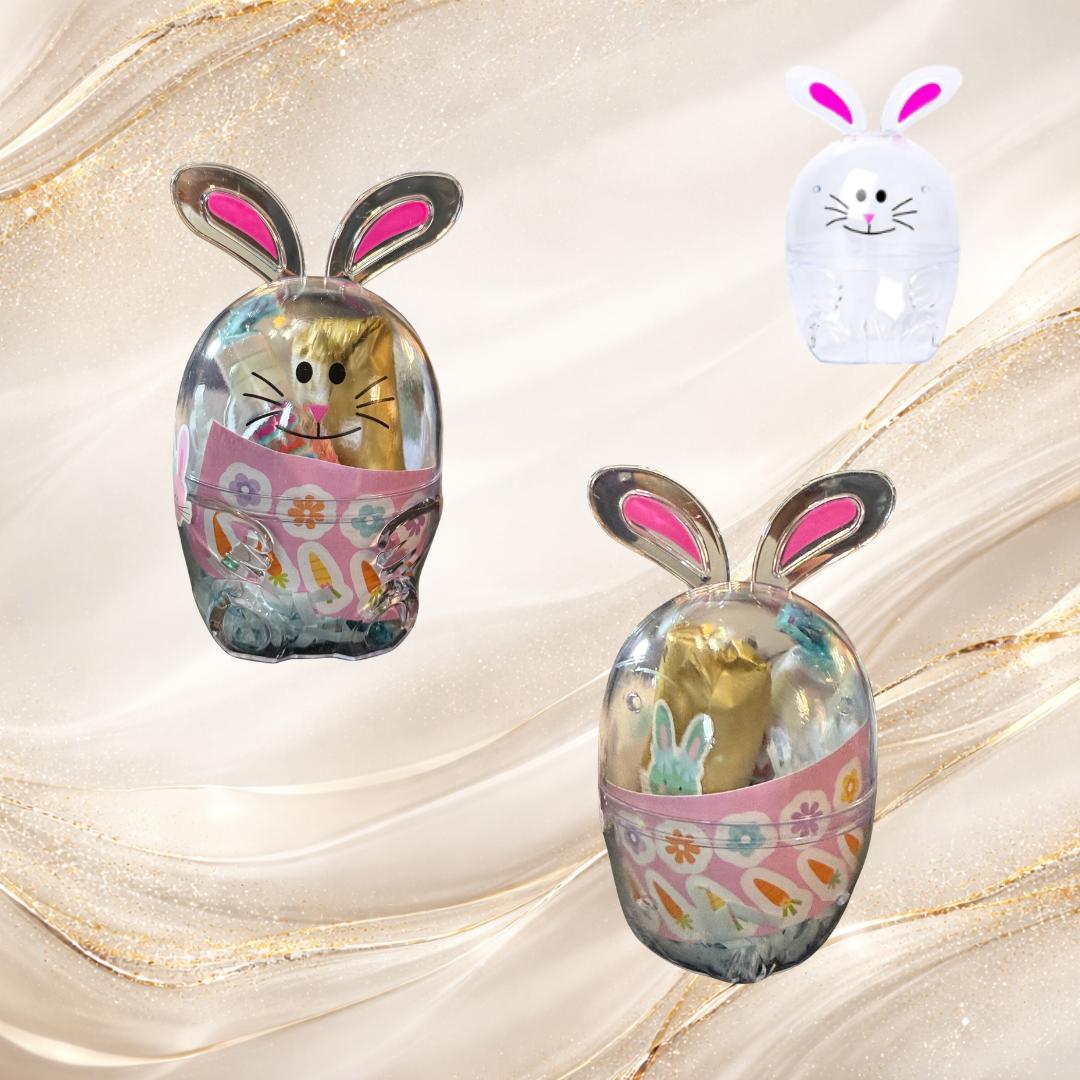 Tremilo Bunny Gloss Set Easter gift set with lip gloss and accessories in decorative bunny containers