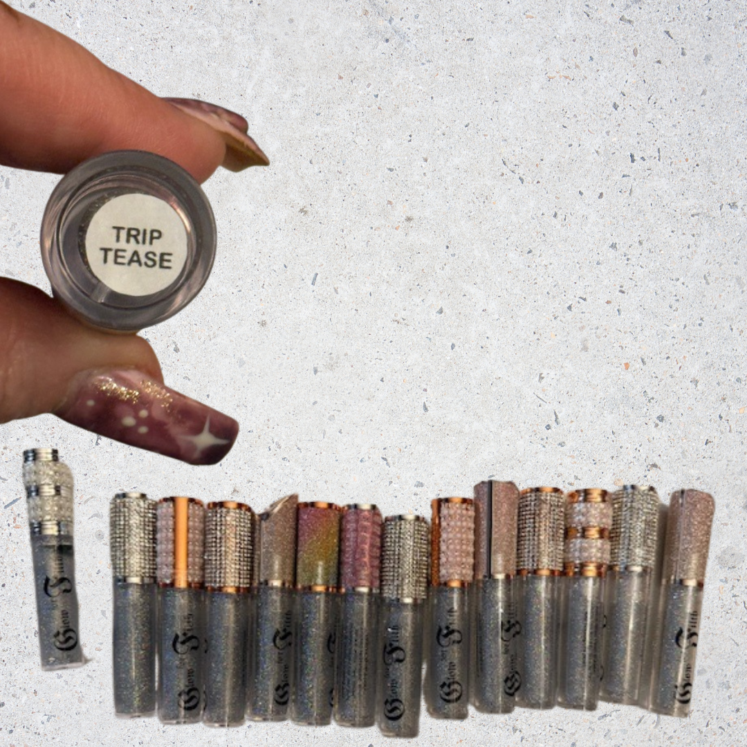 Trip Tease™ — Holographic Glitter Lip Gloss – High Shine Silver Sparkle -Glow for Filth Legacy Collection - 5ml