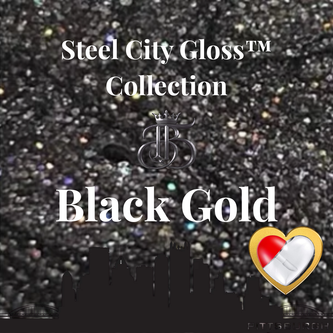 Black Gold™— Steel City Gloss™ Collection - 5ml Heart Tube