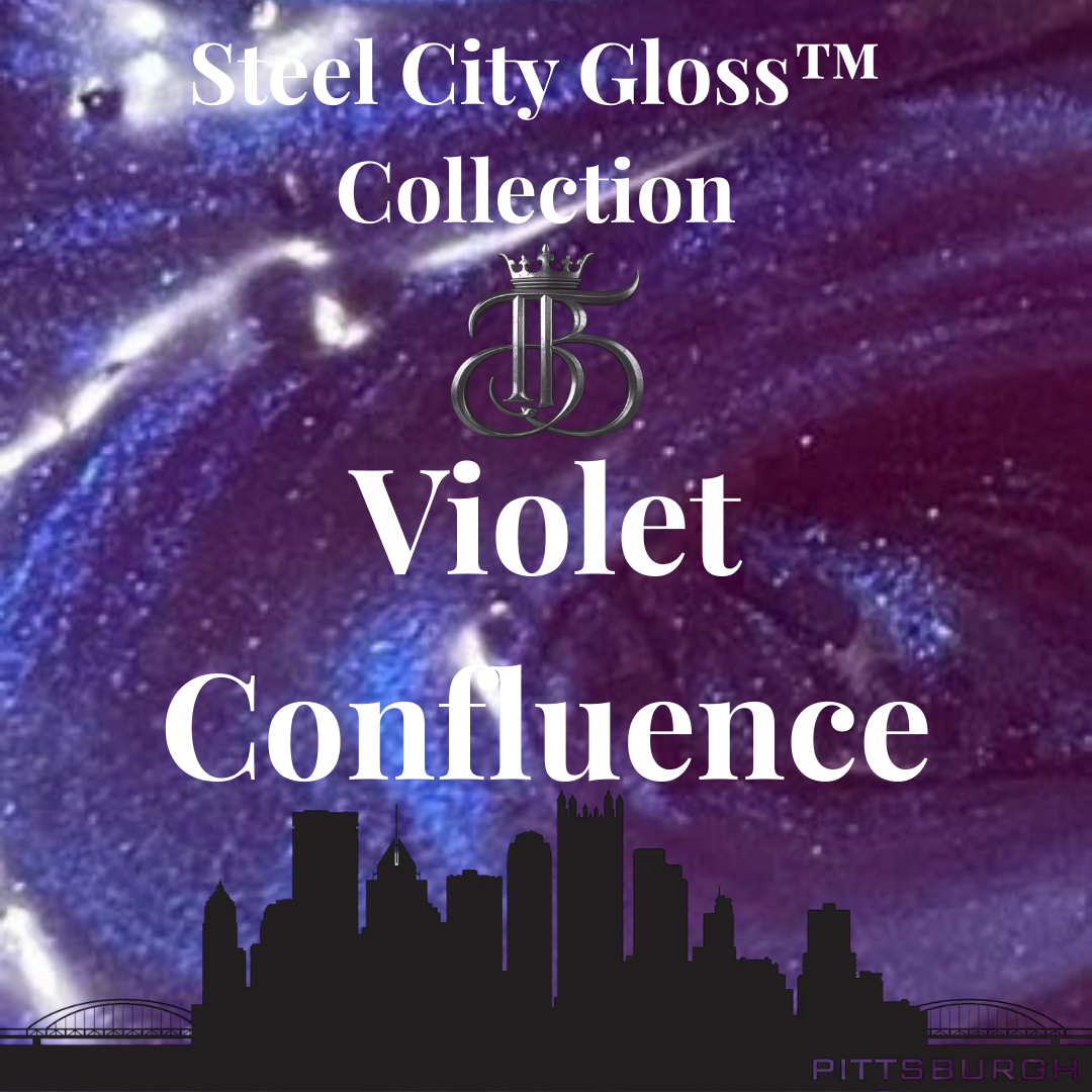 Violet Confluence™— Steel City Gloss™ Collection - 5ml Heart Tube & 10ml Rose Deluxe Tube