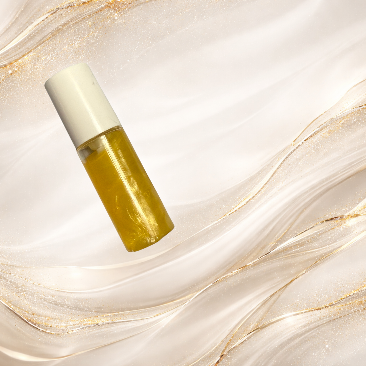 Steel City Gold mini lip gloss sample from Tremilo Beauty featuring shimmering gold gloss in a small tube.