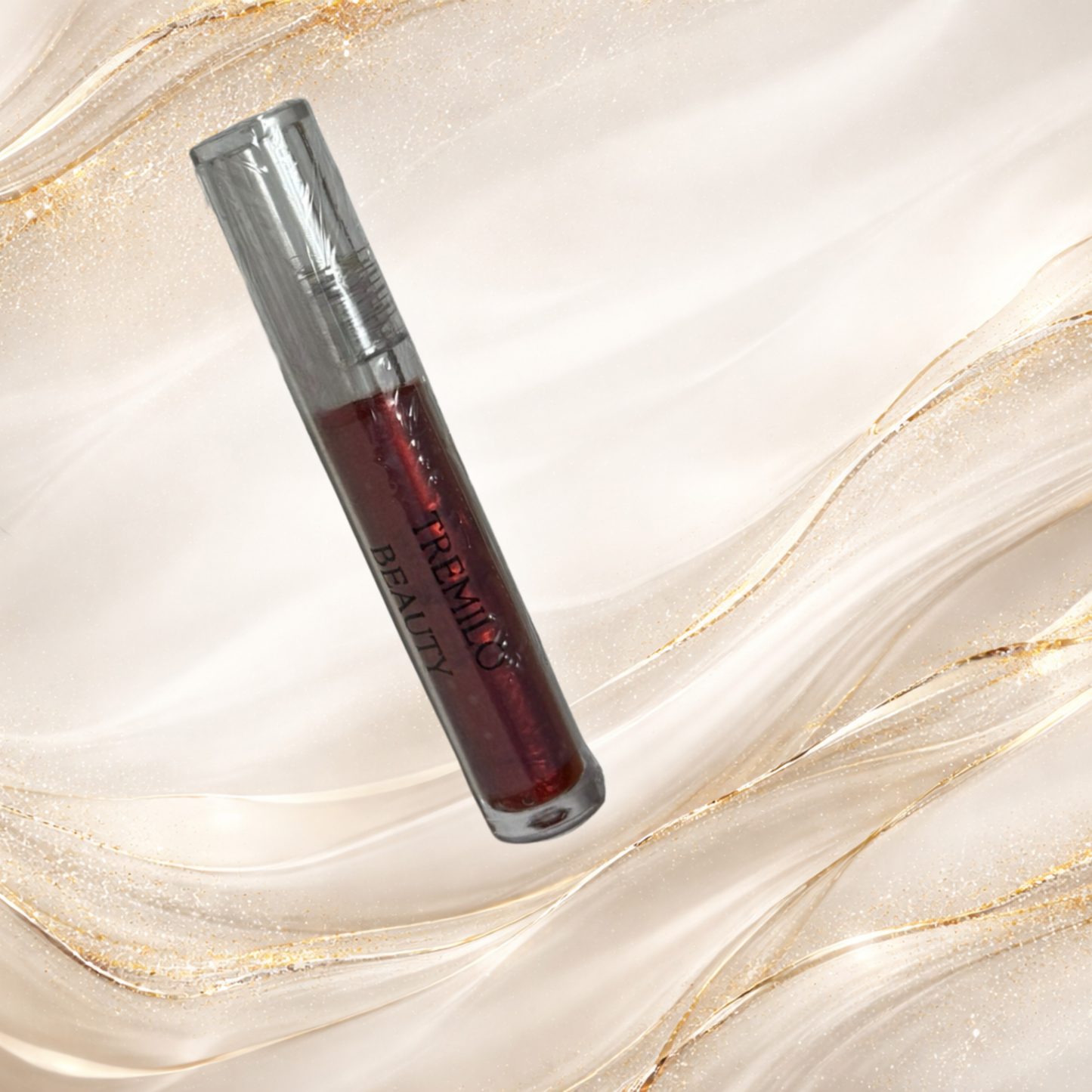 Steelheart red lip gloss in clear regular tube with high shine finish from Tremilo Steel City Gloss Collection